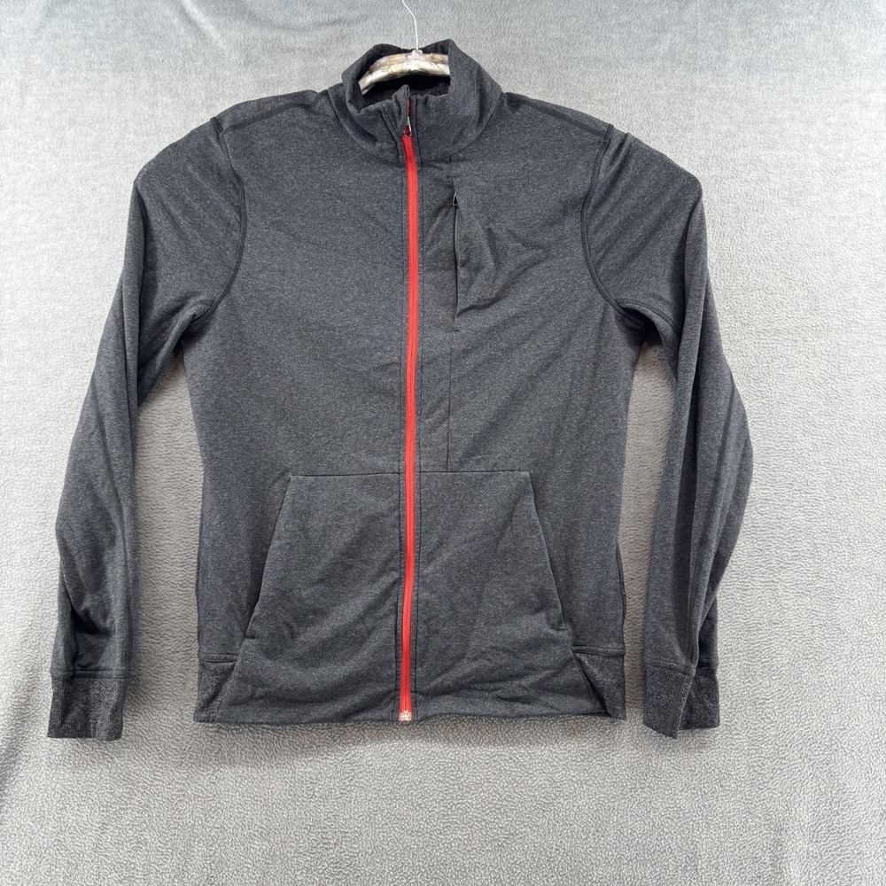 Lululemon Windbreaker Womens Medium Gray Athletic Running Yoga Gym Full Zip